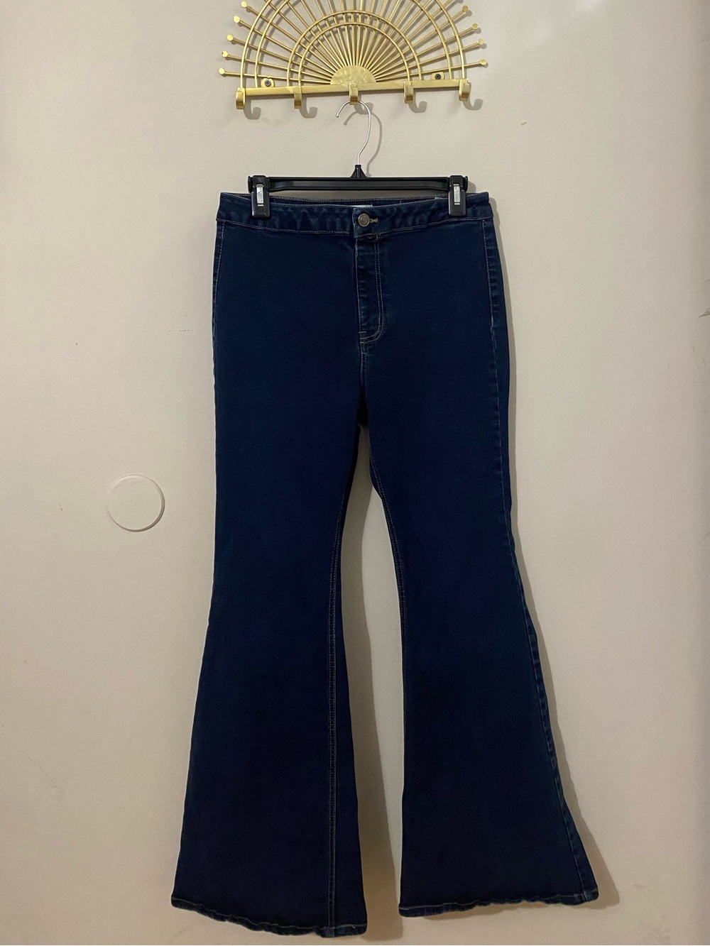 True Craft Dark Blue Flare Jeans